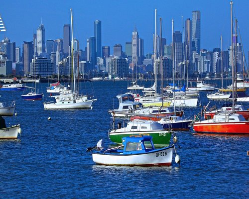 Melbourne Southbank riverside leisure area